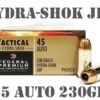 100rds federal premium le hydra shok®. 45 acp hp auto p45hs1g le 230gr verified member   ffl   gold member