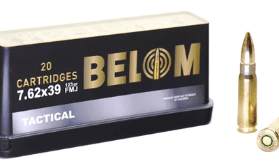 Belom Ammo Tactical, 7.62x39mm, 123gr, FMJ 20rd Box