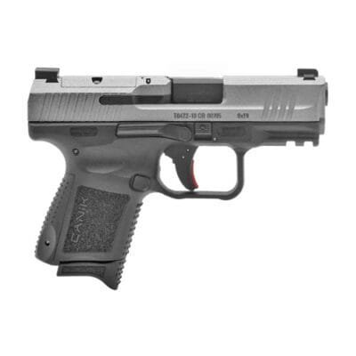 Canik TP9 Elite SC 9mm, 3.6" Barrel, OR, Gray Slide, Black Frame, 15rd