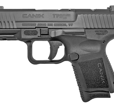 Canik TP9 Elite SC Blackout Edition 9mm, 3.6" Barrel, Polymer, Black, Micro Red Dot Base, Holster, Back Straps, 1x12rd, 1x15rd