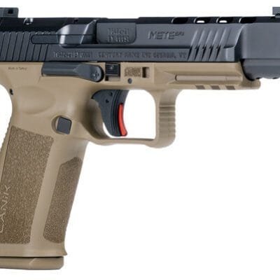 Canik TP9SFx Mete 9mm, 5.2" Barrel, Flat Dark Earth Frame, Black Slide, Optic Ready, 20rd