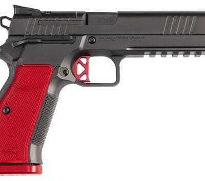 Dan Wesson DWX 9mm, 5" Barrel, Black, Red Aluminum Grip, 19rd