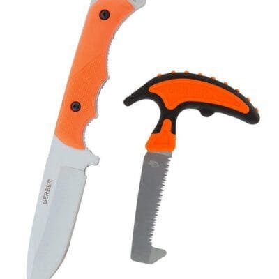 Gerber Freeman Fixed Blade W/ Vital Saw Combo, Orange