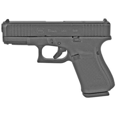 Glock G19 Gen5 MOS USA 9mm 4.02" Barrel, Fixed Sights, Black, 15rd