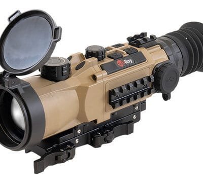 Irayusa rico hybrid 640 thermal scope, 3x50mm, tan, multi reticle