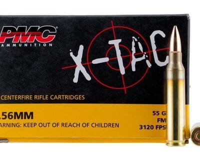 Pmc x tac 5. 56x45 nato, 55gr, fmjbt, 20rd box