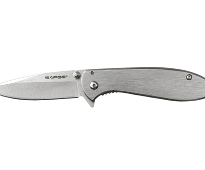 Sarge Knives, Hawk-Chrome Swift Assist Folder, 7.125" Open, 4" Closed