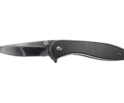 Sarge Knives, Hornet-Black Brushed Swift Assist Folder, 7.5" Open, 4.25" Closed