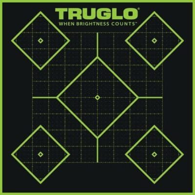 Truglo 6 Pack 5 Diamond Targets Hi-Viz 1/4 Measurments Self-Adhesive